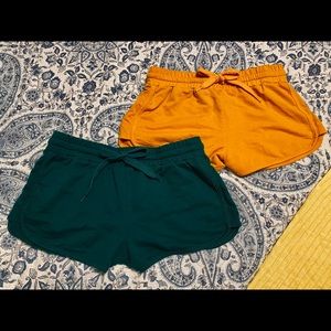 Two pairs of cotton shorts